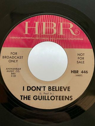 Garage PROMO 45 The Guilloteens Hey You on HBR HEAR M - 2