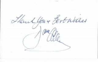 Dave Allen Autograph