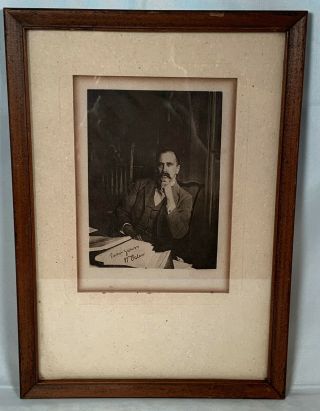 ANTIQUE 1885 IMAGE OF WILLIAM OSLER FOUNDER JOHNS HOPKINS - PRINTED SIGNATURE 2