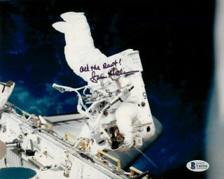 Susan Helms Nasa Astronaut Hand Signed Color 8x10 W/ Bas Y45326