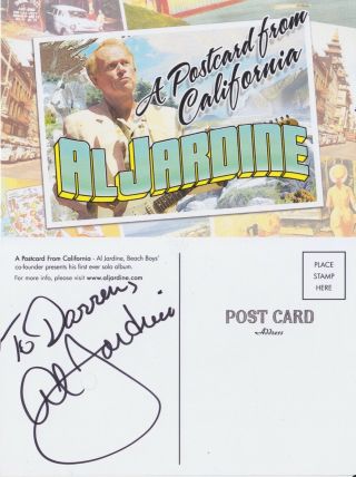 Al Jardine Hand Signed Postcard Autograph The Beach Boys Pet Sounds