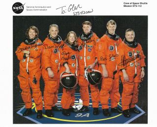 Nasa Space Shuttle Atlantis Crew Sts 112 " Autopen " Nasa Litho Size 10 " By 8 "
