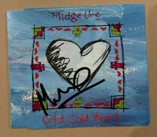 Midge Ure - Cold Cold Heart - Signed Cd Ep - Ultravox - Uacc