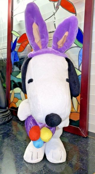 Gemmy Peanuts Animated Musical Snoopy Easter Plush Eggs 2015