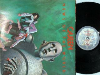 Queen Orig Oz Lp News Of The World Ex ’77 Elektra 6e112 Hard Rock Art Rock