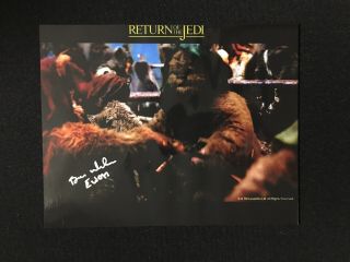 Brian Wheeler Star Wars Ewok Autograph 8x10 Photo Signed Signature Autographed