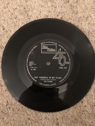 The Elgins Put Yourself In My Place 7” Single Tamla Motown