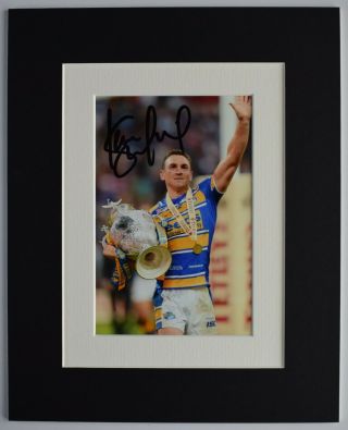 Kevin Sinfield Signed Autograph 10x8 Photo Display Leeds Rhinos Rugby League