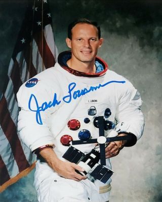 Jack Lousma Hand Signed Autograph Photo Skylab Nasa Astronaut Sts 3 Commander