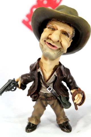 Indiana Jones Harrison Ford Raider Funny Painted Deformed Sd Resin Model Figure
