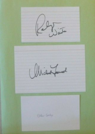 The Waltons Signed Michael Learned Signed Ralph Waite Signed & Ellen Corby Sign