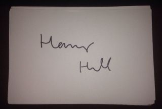 Harry Hill Signed 6x4 White Card Tv Autograph Comedy
