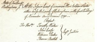 Revolutionary War Exeter Hampshire Legal Document 1790 Signed Noah Emery