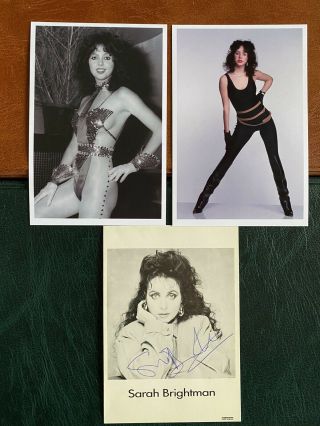 Sexy Sarah Brightman Photo Card Signed Autograph Music Hot Gossip