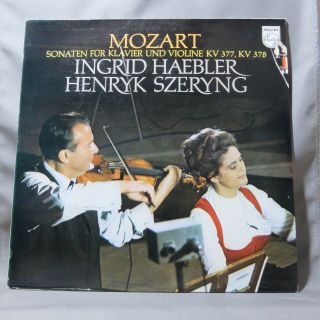 Philips 6500 054 Mozart: Sonatas For Piano & Violin Kv377 Kv378 Haebler Szeryng