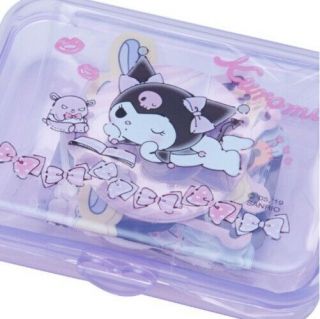 Hello Kitty Kawaii Sticker In A Plastic Case Sanrio Kuromi Mymerody Cute Kuromi