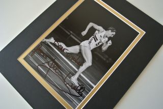 Allan Wells Signed Autograph 10x8 photo display Olympic Games 1980 Moscow & 2