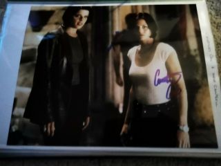Double - Signed 10x8 Of Courtney Cox & Neve Campbell From Scream
