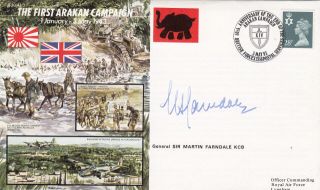 50/43/3c The First Arakan Campaign 1943 Signed General Martin Farndale Kcb