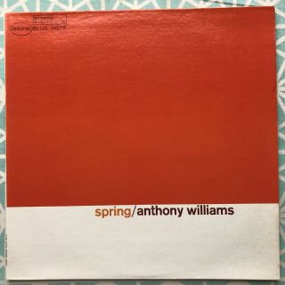 Anthony Williams ‎– Spring Blue Note ‎– Blp 4216 Bst 84216 U.  S.  Reissue 1975