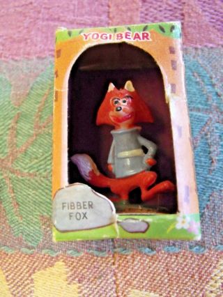 1961 Marx Tv Tinykins Fibber Fox Mini Figure Hanna Barbera The Yogi Bear Show