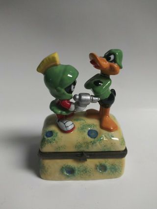 Midwest Cannon Falls Looney Tunes Trinket Box Marvin The Martian Daffy Duck Wb