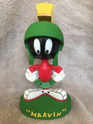 1999 Warner Bros Marvin The Martian Bobble Head Looney Tunes Statue
