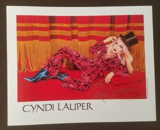 Cyndi Lauper Signed Autographed 8x10 Photo 80 