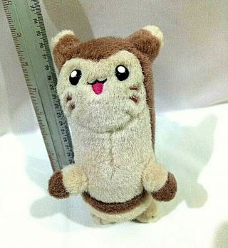 Rare Pokemon Furret 7 " Fuzzy Plush Doll Figure Tomy 2000 Japan Displayed Only