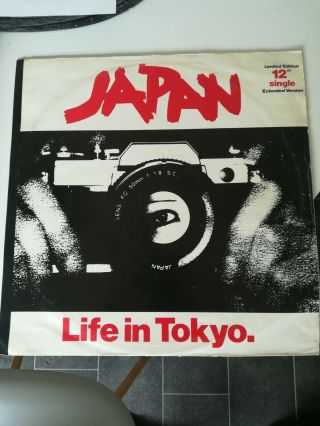Japan Life In Tokyo 12 " Vinyl 2 Track Long Version Red Vinyl B/w Short Version