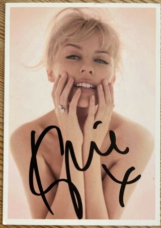 Kylie Minogue Official Hand Signed 6” X 4” Colour Photo Card Music Disco Fever