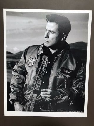 John Travolta Signed Promo Photograph Breitling Grease Pulp Fiction