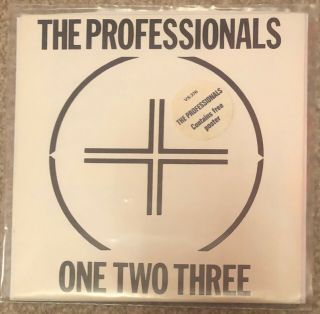 The Professionals One Two Three Uk F/o Poster 7 " Ps Punk Sex Pistols Sid Vicious