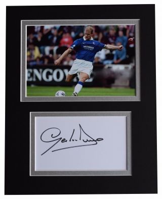 Gordon Durie Signed Autograph 10x8 Photo Display Glasgow Rangers Football
