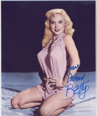Sexy Betty Brosmer Authentic Autographed Photo