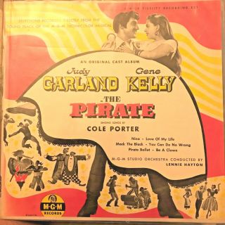 The Pirate Judy Garland Gene Kelly 1948 Mgm 10 " Soundtrack Lp