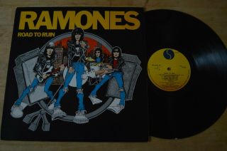 Ramones ‎– Road To Ruin Vinyl Lp Srk6063np W/inner 1978 Portuguese Pressing