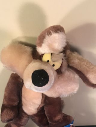 Vintage 1997 Ace Wile E Coyote Plush Stuffed Warner Bros Looney Tunes NWT - 13 
