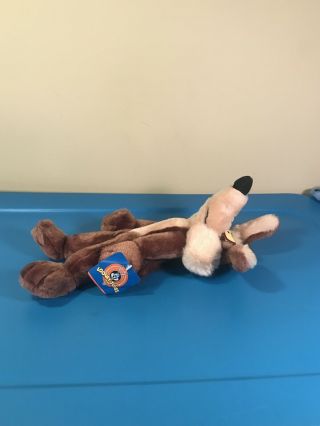Vintage 1997 Ace Wile E Coyote Plush Stuffed Warner Bros Looney Tunes NWT - 13 