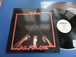 Raven All For One Neat 83 Orig Lp Nwobhm