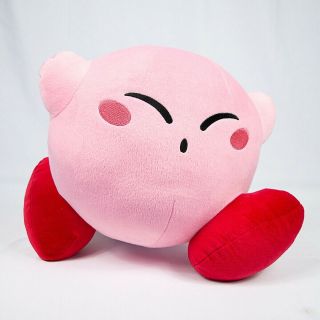 Kirby Plush Nintendo Closed Eyes Running Stuffed 14 " With Tags