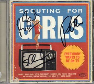 Scouting For Girls Autograph - Everybody Wants To Be On Tv - Cd Signed - Aftal