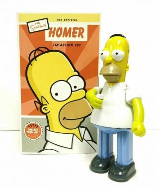 The Simpsons - Smiling Homer Classic Tin Wind - Up Cartoon Action Figure Toy