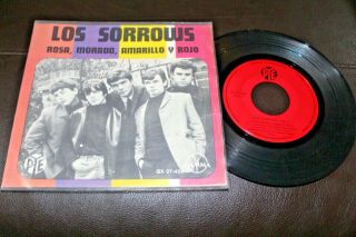 The Sorrows Pink Purple Yellow And Red,  3 1967 Mexico 7 " Ep Beat Mod Garage
