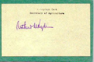 Arthur Mastick Hyde - Secretary Of Agriculture - Governor Of Missouri - Signature