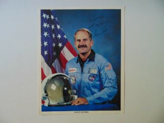 " Astronaut " James Van Hoften Hand Signed 8x10 Color Photo Todd Mueller