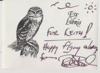 Richard Bach Signed Bookplate - American Author - 