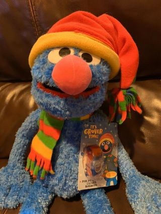 Awesome Sesame Street It ' s Grover Time Limited Edition Plush & Watch 22 