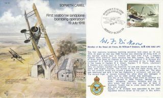 B7 1st Seaborne Bombing Signed Marshal Of The Raf Sir W F Dickson Ww1 Pilot