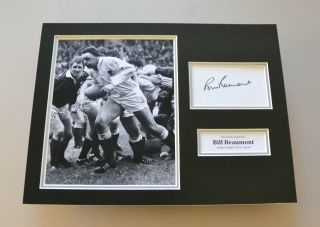 Bill Beaumont Signed 16x12 Photo Autograph Display England Rugby Memorabilia